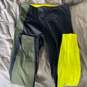 Athleta leggings color block
